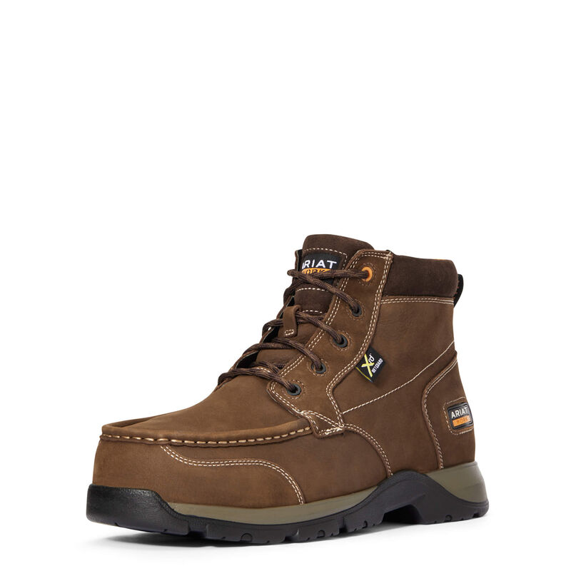 Botas De Trabajo Ariat Edge Lte Chukka Metguard Composite Toe Marrones Oscuro Hombre - Chile 910-ESK